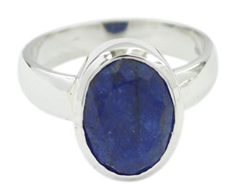 Bague argent 925 anti-ternissement RIYO véritables pierres CZ bleues fixes