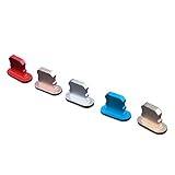 Hemobllo 5PCS Tapón del Puerto de Carga de Metal del Enchufe del Polvo del teléfono móvil para iPhone (Color Mezclado)