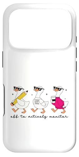 Off To Active Monitor Funny Ducks Supervisor �X�}�z�P�[�X iPhone 17 Pro �p