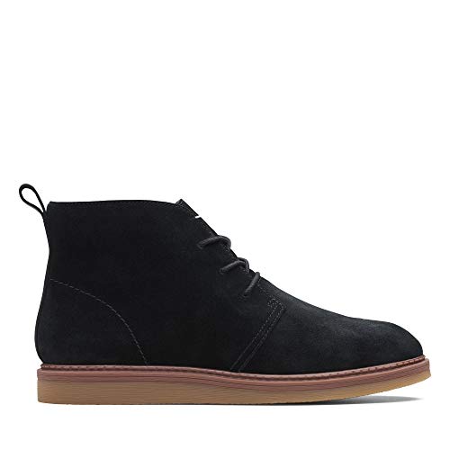 Clarks Dove Roxana, Botas Chukka para Mujer, Negro (Black Sde), 35 EU