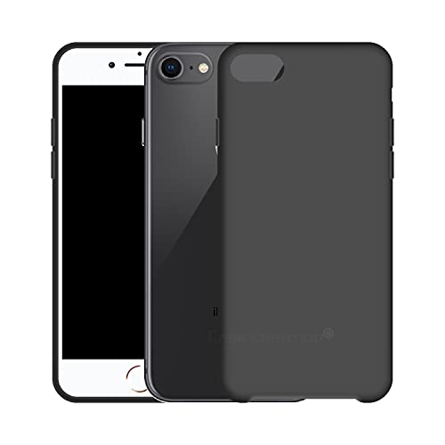 Image of Case Creation Luxurious OG Series for Apple iPhone 8 Case Cover,Anti-Dirty Slim Case Frosted Matte Cute Candy TPU Raised Bezel (Splash of Color) Back Cover for iPhone 8 -Black
