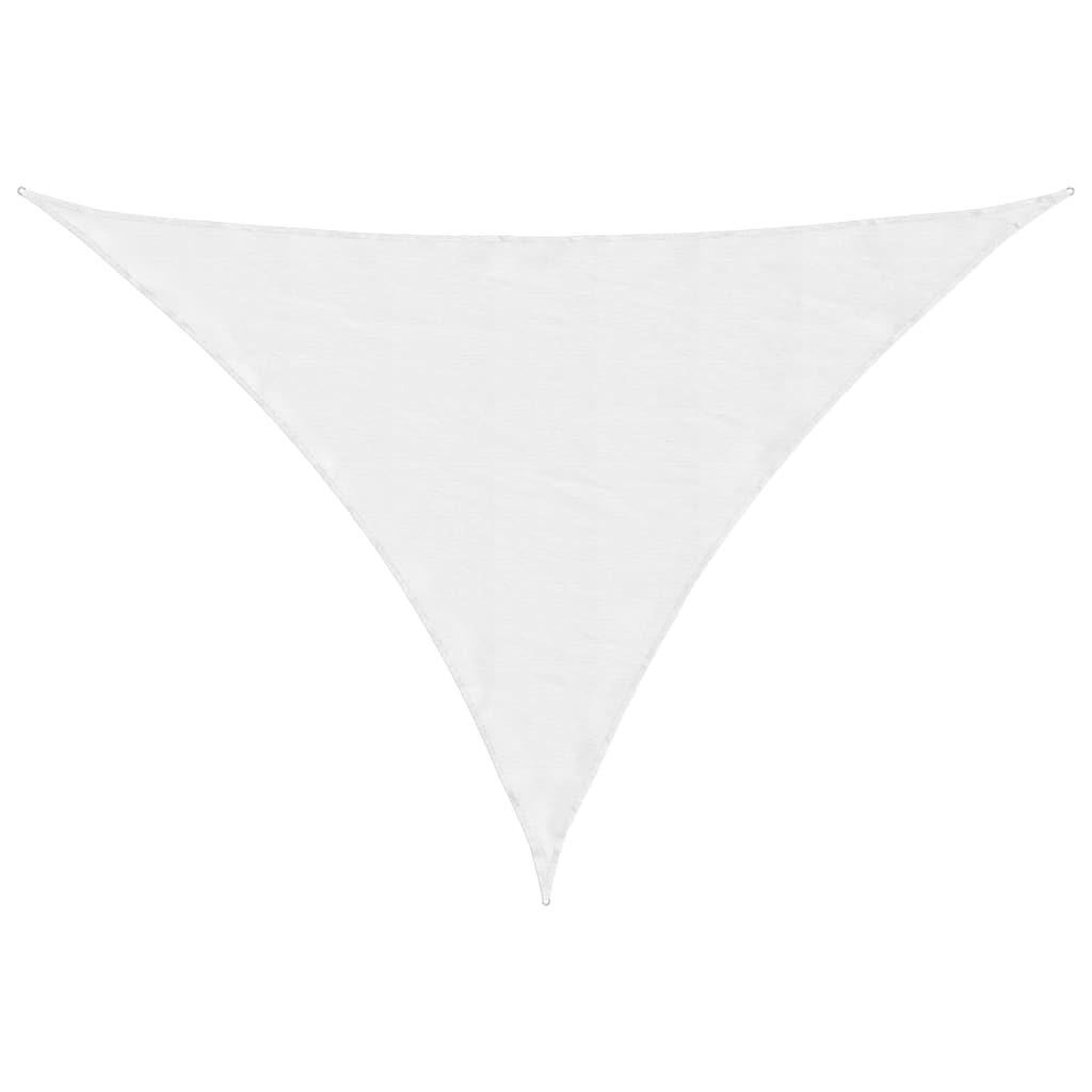 vidaXL Sunshade Sail Oxford Fabric Triangular 3.5x3.5x4.9 m White — image 1
