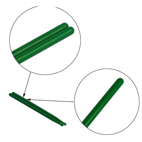 Juego de 4 pares de baquetas para batería 5A de nailon Gonehyu miniatura 4