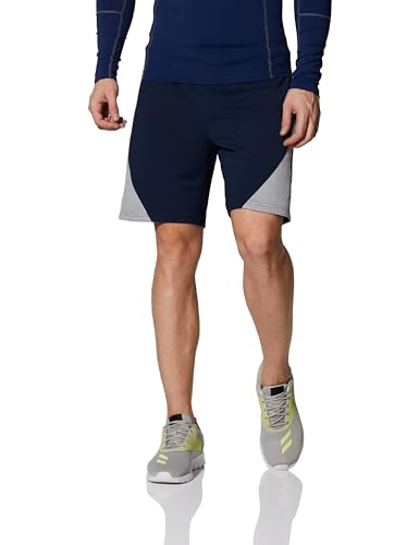 Amazon Brand - Symbol Men's Sports Shorts I Quick to Dry (Running I Gym I Workout) (Iris Navy,Lt Mel_S)