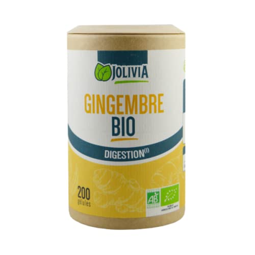 Gingembre Bio - 200 gélules végétales de 270 mg | Format Gélule | Complément Alimentaire | Vegan | Fabriqué en France Cover