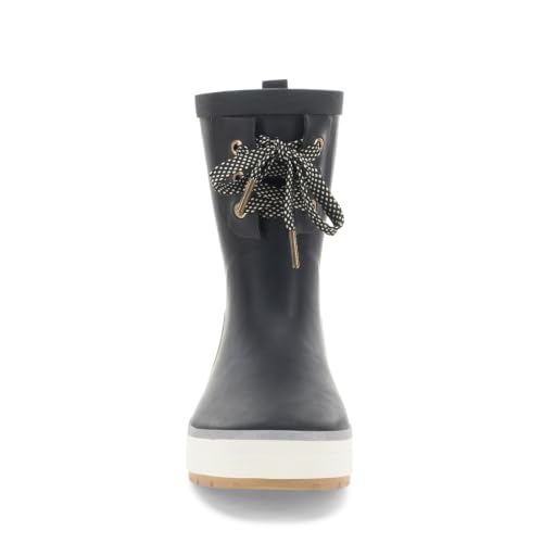 Image of Western Chief Womens Waterproof Element Chelsea and Mid Rain Boots | Ladies pull on ankle and laced mid-height rubber boot with reflective details, cushioned insoles and traction for wet weather