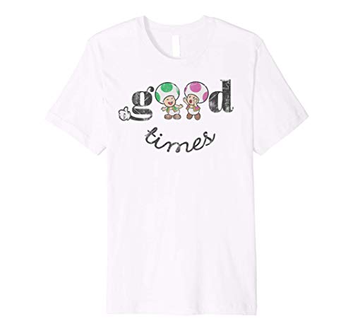 Super Mario Toad & Toadette Good Times Premium T-Shirt