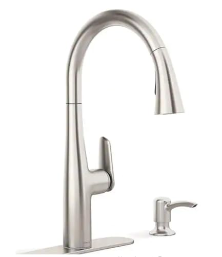 Easmor Single-Handle Pull Down Sprayer Kitchen Faucet in Vibrant Stainless -  KOHLER, R30573-SD-VS