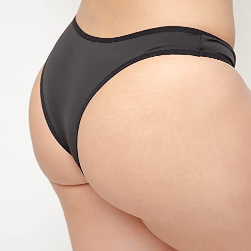 Kit com 3 Calcinhas Tanga La Maths Microfibra Confortável Premium REF01 Cor:Colorido;Tamanho:GG