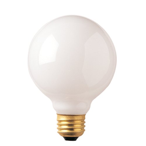 Bulbrite 340040 40G30WH 40-Watt Incandescent G30 Globe, Medium Base, White (Pack of 4
