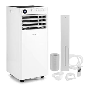 COSTWAY mobile Klimaanlage mit Abluftschlauch, 7000BTU Klimagerät leise