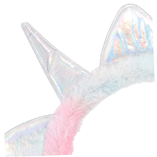 Lovely Unicorn Earmuffs for Winter Ear Covers Warm and Stylish Ear Protection for Outdoor Activities and Cold Weather Shiny Horn4