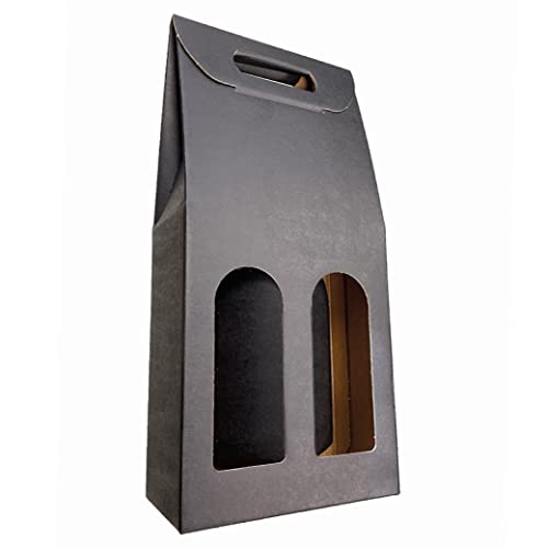 Boîtes bouteilles de vin prosecco champagne en carton noir pour emballage x50