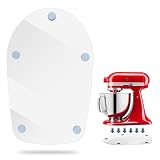 Mixer Slider Mat for Kitchen Aid 4.5-5 Qt Tilt Head Stand Mixer, Glossy Sliding Tray Mixer Sliders for Kitchenaid Artisan Mixer, Kitchen Aid Accessories and Attachments, Countertop Storage, Clear