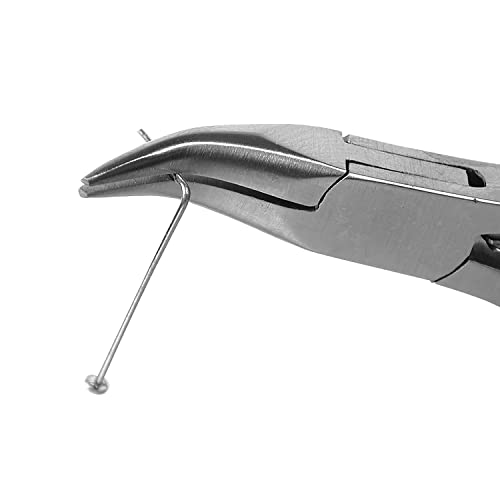 The Beadsmith Zebra Line Bent Chain Nose Pliers, 6 inches (152mm) with polished steel head - Image 3