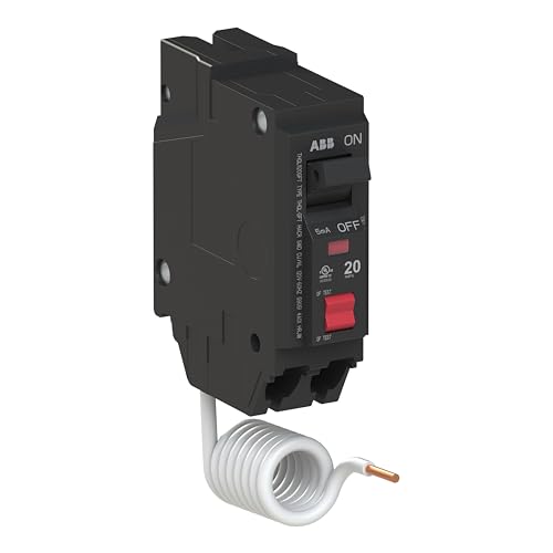 ABB Q-Line® THQL1120GFT Ground Fault Circuit Breaker • 20 Amp Single-Pole Breaker • GFCI Protection • 120/240 VAC • 10 kAIC Interrupt Rating • Plug-On Pigtail Breaker for Load Centers by ABB - Image 3