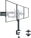 Fácil de instalar: este soporte de monitor triple de 27 pulgadas viene con todo lo necesario para instalar el monitor, incluye accesorios relacionados y un manual (idioma español no garantizado). Dos métodos de instalación: abrazadera en C y kit de instalación de ojales. Fácil de instalar siguiendo las instrucciones proporcionadas. Se tardó 10 minutos en montar el brazo, fue un proceso muy fácil. Al mismo tiempo, nuestro servicio posventa siempre te responderá en 24 horas y te proporcionará la mejor solución.