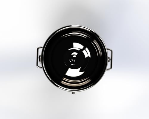 Tazón de Mezcla de Acero Inoxidable 20 QT CYL Corporation miniatura 5