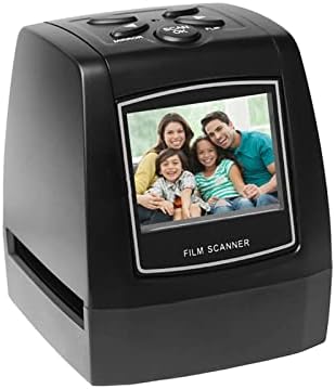Escáner de películas y fotografías digitales, escáner de películas con pantalla LCD de 2,36″, escáner que convierte diapositivas y negativos de 35/135 mm, fotografías, tarjetas de identificación