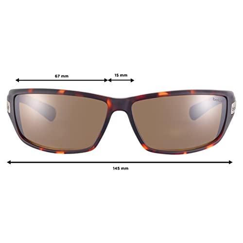Bollé - Python Men's Sport Sunglasses, Brown Polzarized Lens, Tortoise Matte Frame #TOP1
