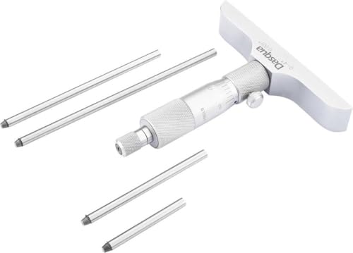 Dasqua - Dasqua 4611-8110 Micromètre de profondeur avec mesure de contrôle 0-50 mm DIN 863