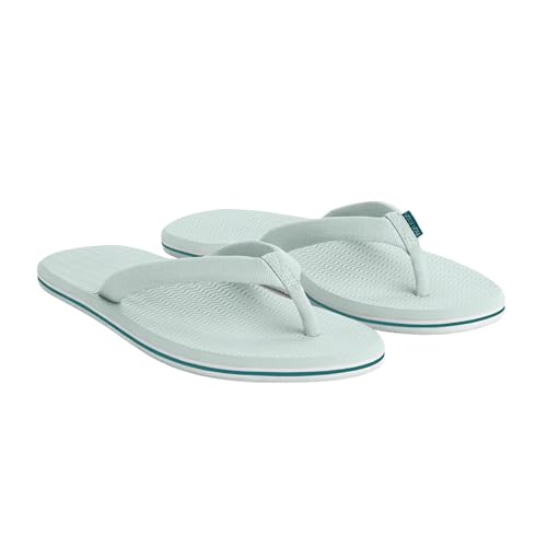 Hari Mari- Dunes- Women's Waterproof Boat Safe Colorful Rubber Flip Flops- No Break Ins, Firm Arch Support, Antimicrobial, and Floats in Water