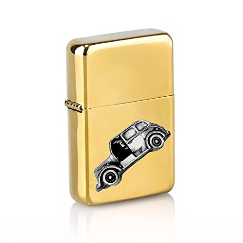 Briquet motif Beardmore Taxi effet étain, cadeau idéal avec clapet à rabat