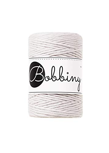 Bobbiny Corde Macramé Peignée Baby 1,5mm (Moonlight) 100m