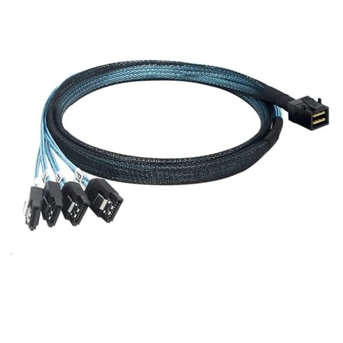 Cable adaptador HD MINI SFF8643 a 4xSATA3.0 100cm