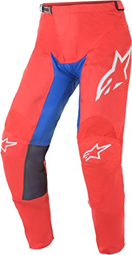 Image of Alpinestars Racer Supermatic MX Pants 36 inch Bright Red Blue Off White