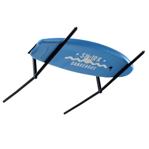 MyGift Ceiling Mounted SUP & Surfboard Storage Rack – Adjustable Garage Paddleboard & Ladder Organizer, Heavy-Duty Metal, 2-Piece Space-Saving Hanging Rack