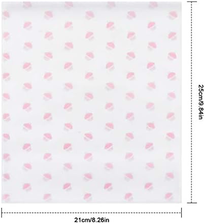 50 Sheets Wax Paper Food Wrapping Paper Greaseproof Paper Waterproof Food Wrapping Liners Tissue Baking Wrapping Paper Cake Wrappers Gift Wrapping Paper for Bread/Sandwich/Burger/Fries 218 * 250mm