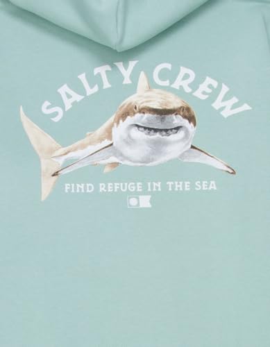 Salty Crew Boys’ Lurking Pullover Hooded Fleece – Cotton-Blend with Kangaroo Pocket & Screenprinted Shark Graphic2
