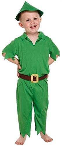 KIDS CHILDREN LIKE PETER PAN FANCYDRESS COSTUME OUTFIT (disfraz)