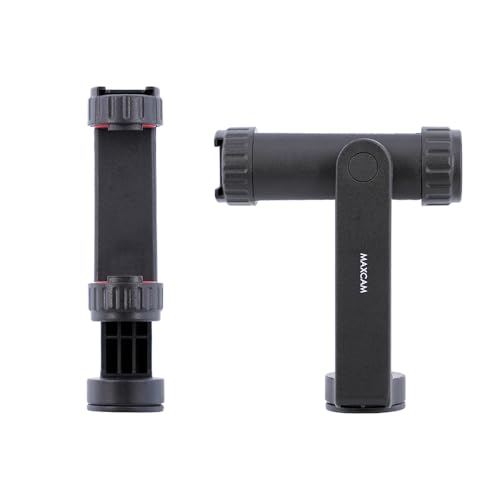 MAXCAM 1/4 インチネジ＆シュー穴付きスマホクリップ 三脚