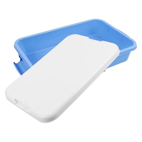Kit Farm Sand Sensory Bin Handheld Tray Lid Portable Storage Case Abs Material