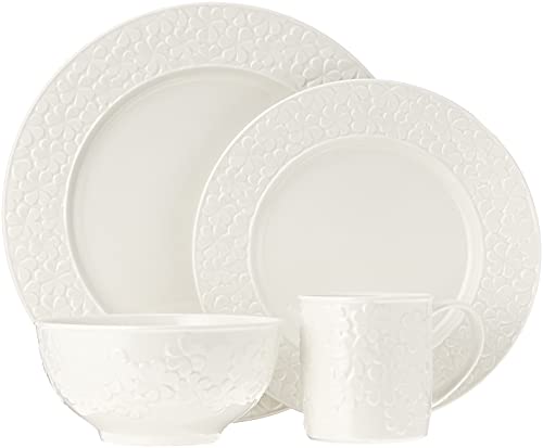 Kate Spade Blossom Lane 16-Piece Dinnerware Set, 20.70 Lb, White #TOP1