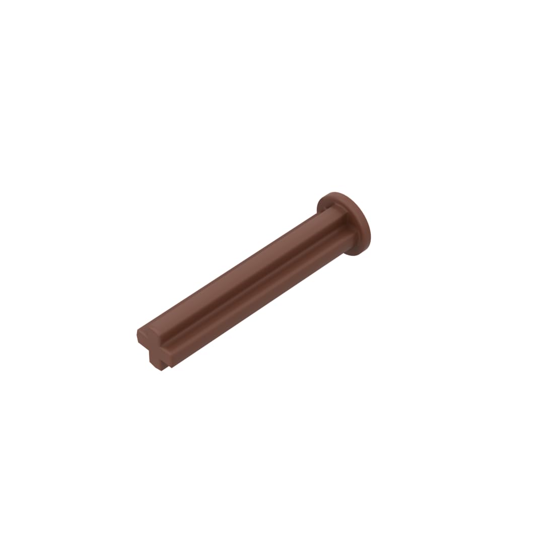 Gobricks 24316 Shaft Bolt Connection Technic Axle 3 with Stop 50 Pieces GDS-1279 Compatible with Lego Building Blocks Color:Reddish Brown 081