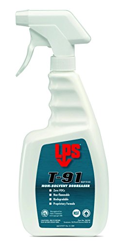 LPS T-91 Non-Solvent Degreaser, 28 oz Trigger Spray (Pack of 12)