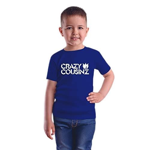 Image of Feel Good Crazy Cousins Family Matching Cotton Multi Colored Printed T-Shirt