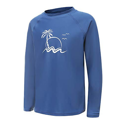 Image of HowJoJo Boys Short Sleeve Rash Guard Shirts Swim Shirt UPF 50+