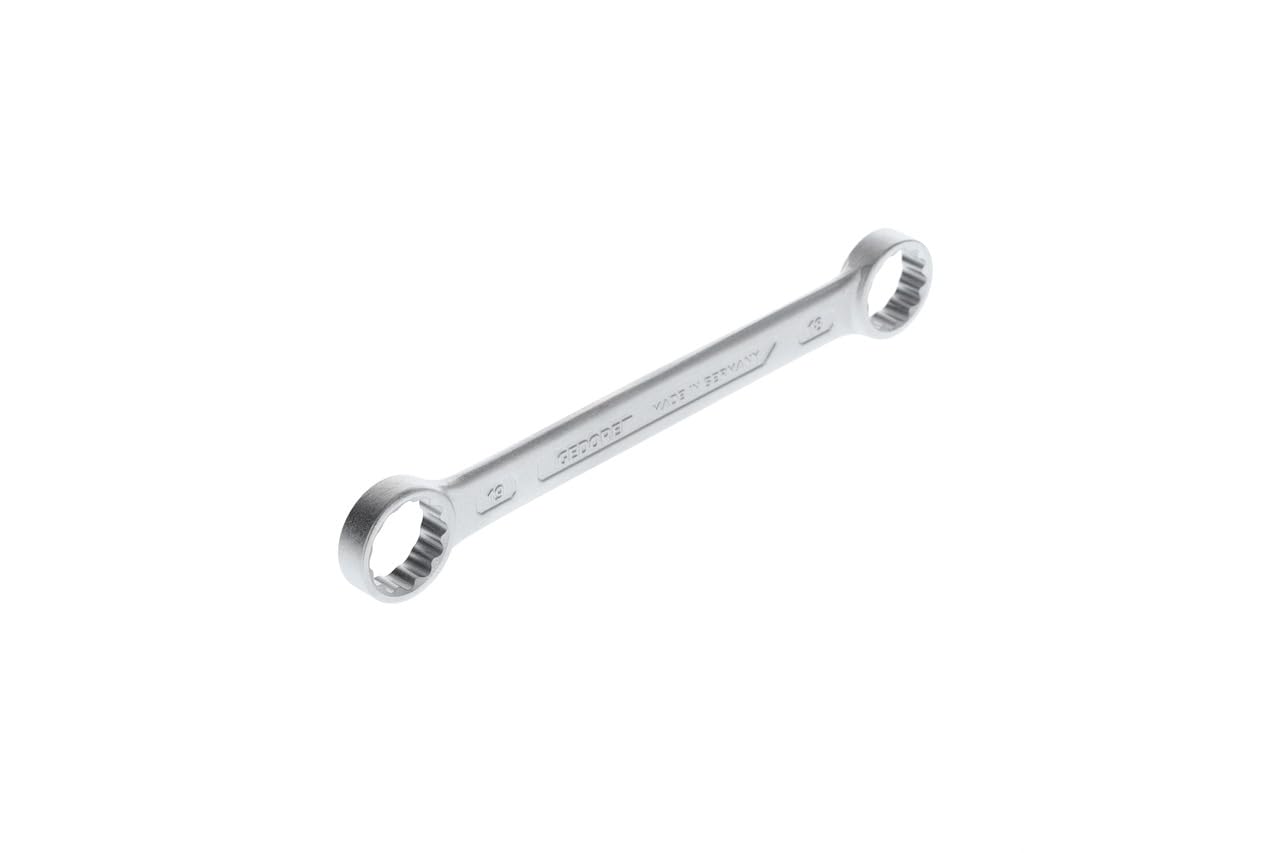 Gedore Silver Double-Ended Ring Spanner, Af 18+19 Mm, Straight, Flat, Slender, Bi-Hex, Ud Profile, Spanner, 4 18X19