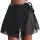 MUNAFIE Ballettkleidung Damen Ballett Rock Chiffon Wickelrock Tanz Röcke für Damen und Mädchen Schwarz 1