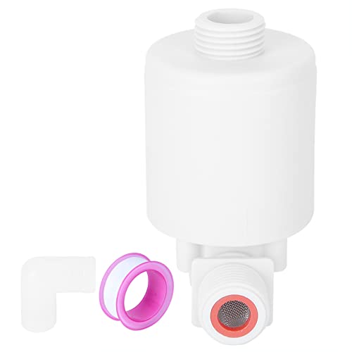 Fafeicy Vanne à Bille Flottante, Vanne de Contrôle Automatique du Niveau d'eau en Plastique, G1/2 Pouces pour Piscines et Réservoirs d'eau avec Fonctionnalités 'entretien Faible