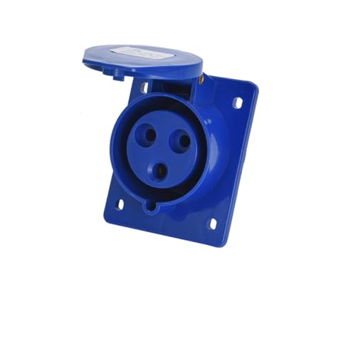 Conector industrial de 32A impermeable oblicuo oculto IP44 415V 7