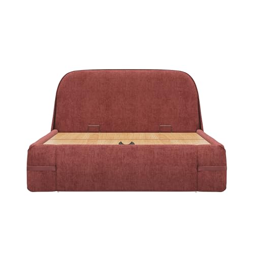 Image of Wakefit Hibernis Queen Size Hydraulic Storage Upholstered Bed