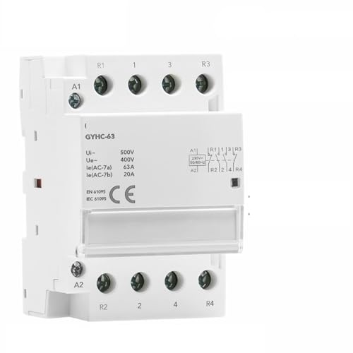 Contacteur CA pour rail DIN 4P 40A haute durabilité - 2