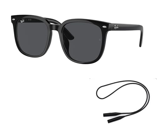 Ray-Ban RB4401D Sunglasses Bundle: RB 4401D 601/87 Black Dark Grey and Universal Anti-slip Silicone Leash2