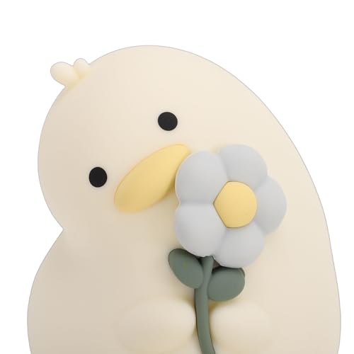 Lámpara de noche led con diseño de pato y flor miniatura 7