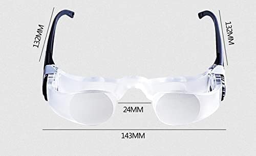 Lupe, 2,1-fache Lesebrille im Brillenglas-Stil, Lese-Reparatur-Lupe für alte Männer, die Fernsehen, Zeitung lesen, Lupe, Ehe